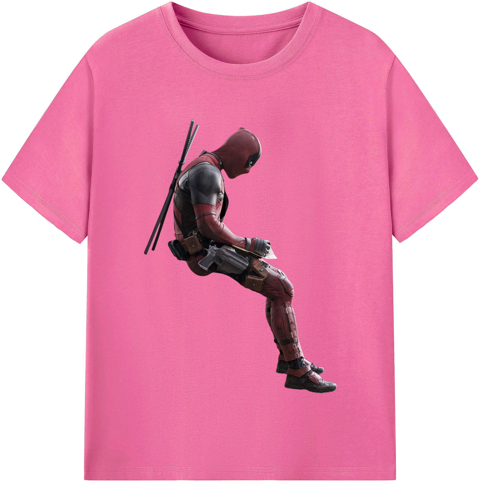 （画像用） Deadpool デッドプール レディースカジュアルプリントTシャツ（綿100％）